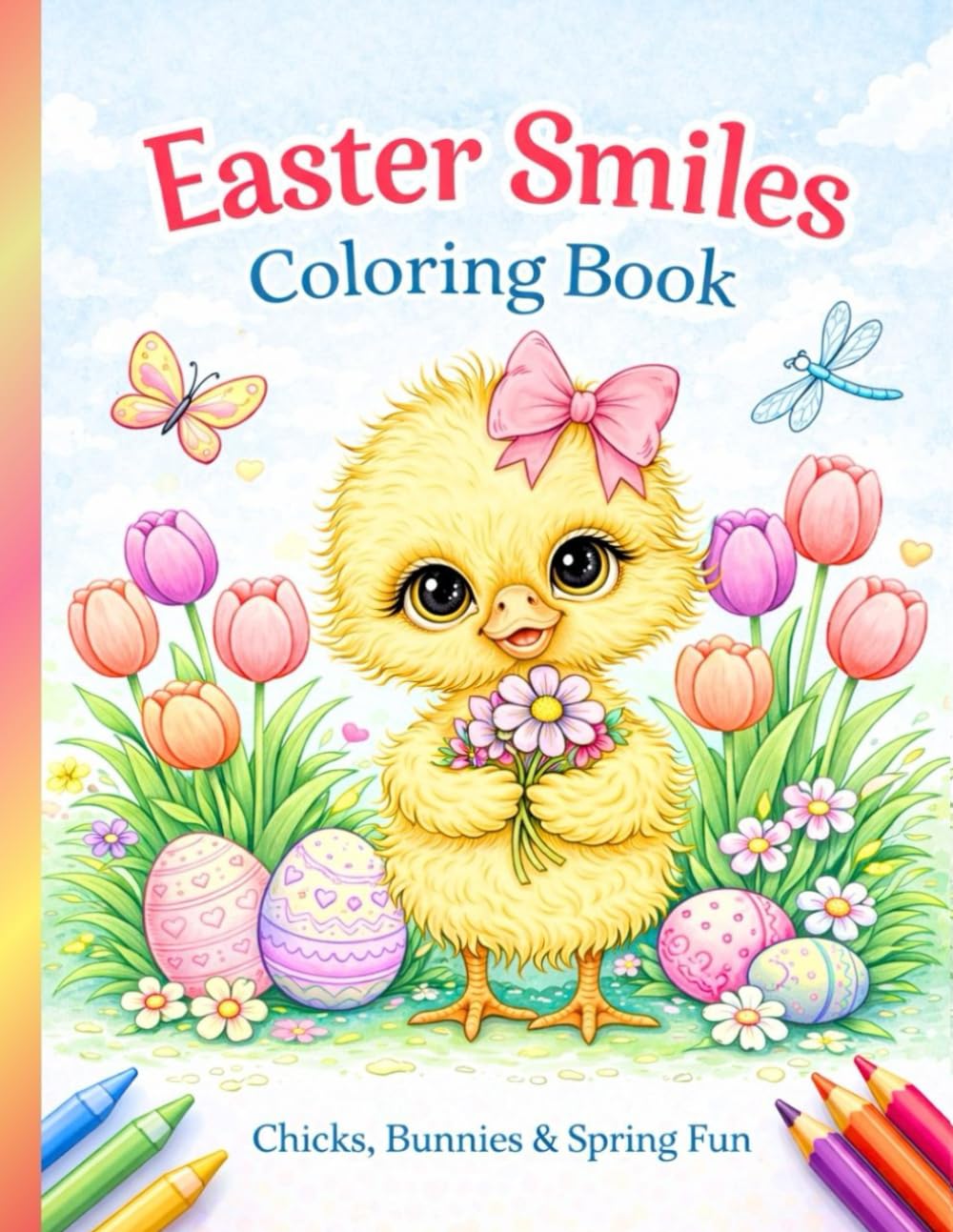 Easter Smiles Coloring Book: Cute Chicks, Fluffy Bunnies & Happy Spring Fun for Kids