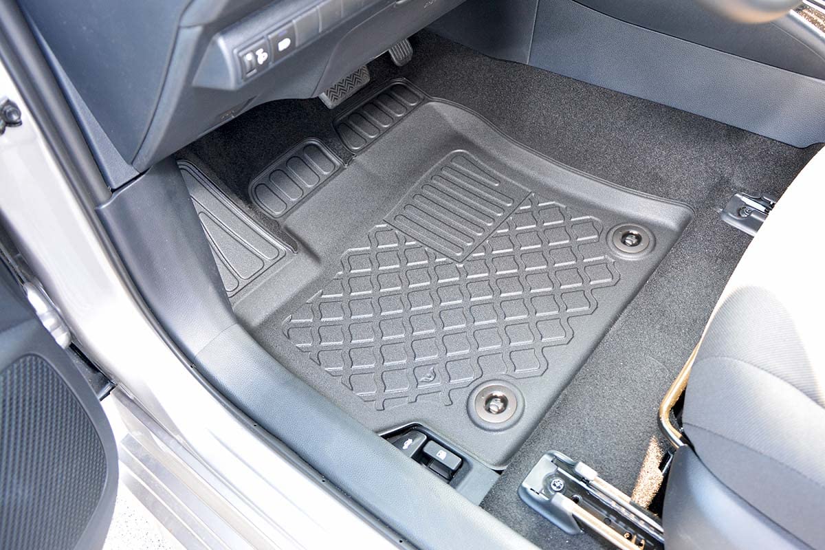 MTM Tappetini TPE per Toyota Corolla XII (E210) Touring Sports (anche Hybrid) 2019-2024 Bordi Rialzati, su Misura con Design a Vaschetta cod. 3P 10787