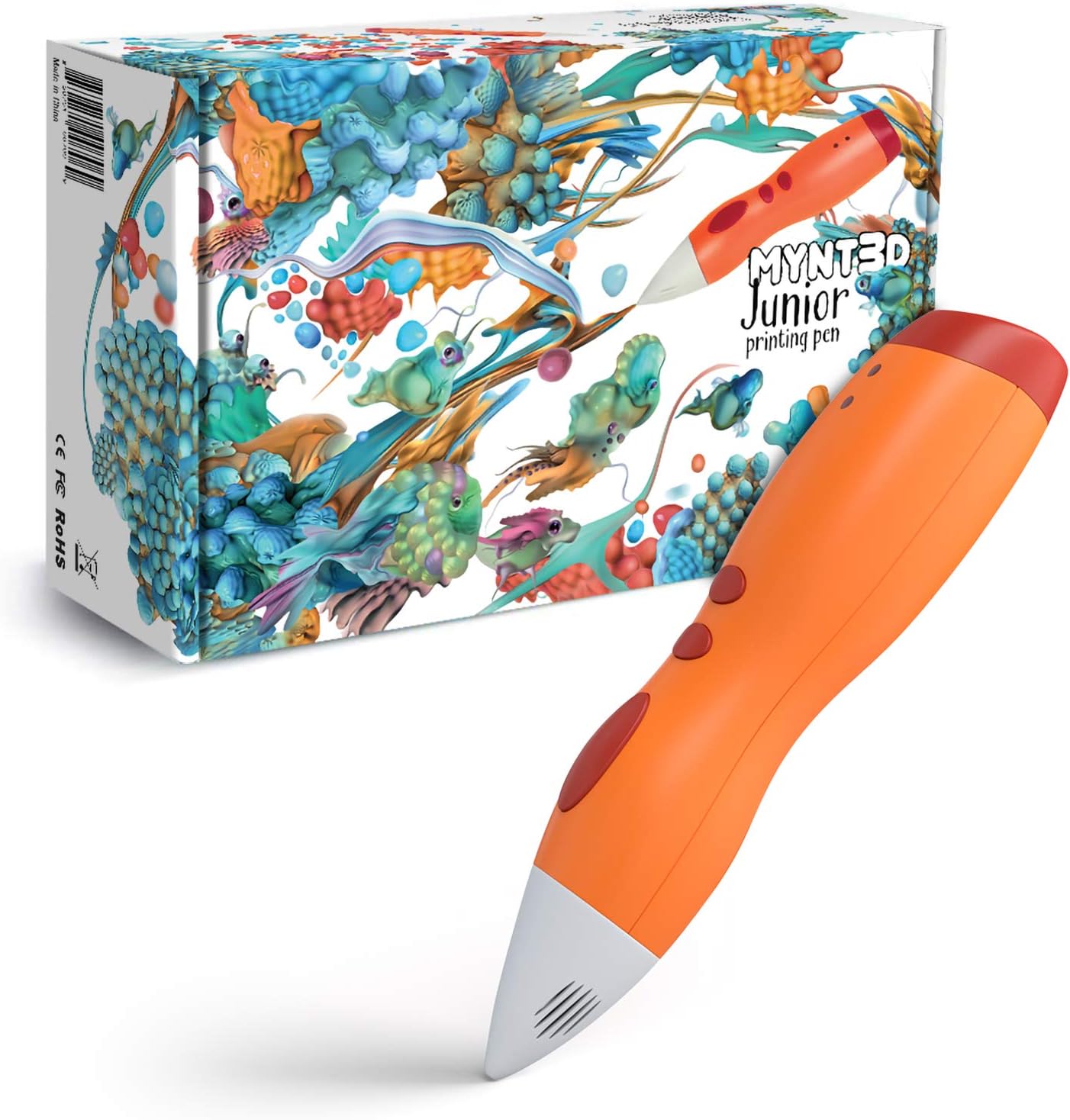 Junior 3D Pen for Kids, Uses Eco-Friendly Low Temperature 1.75mm PCL Plastic (NOT Compatible with ABS/PLA)