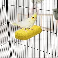 Vista 6 de Pájaro Calcio Dientes Masticar Juguete Hámster Piedra de moler para loro Periquito Cacatúa Conejo Chinchilla Ardilla Jaula Perca Soporte