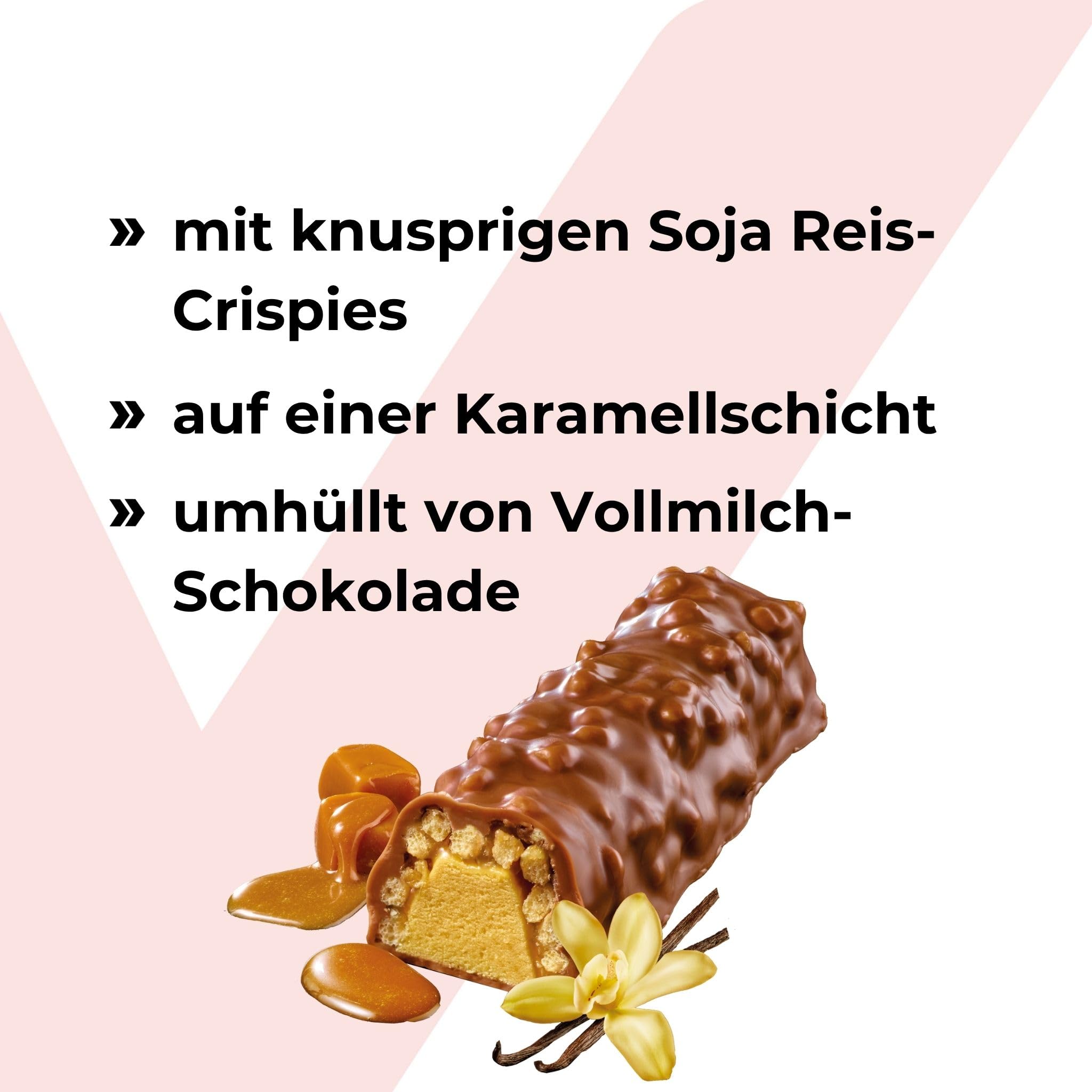 Power System Crunchy Bar Proteinriegel Vanilla-Caramel 21x 45g