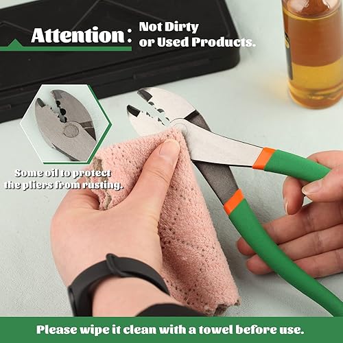 Miniatura 7 de SPEEDWOX Herramienta de prensado de corte de alambre Alicates eléctricos Alicates Crimper Cutter Alicates de crimpado de terminales eléctricos con