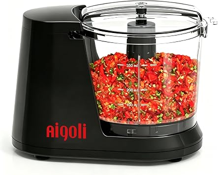 Aigoli Electric Food Chopper, Vegetable & Herb Mini Food Processor