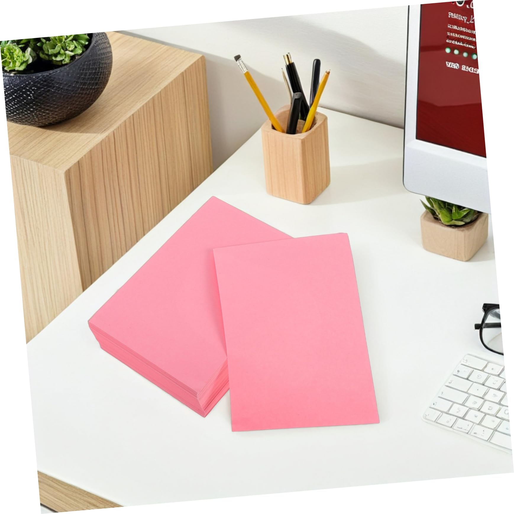 500 Stück Buntpapier Hochweißes Kartonpapier für Bastelprojekte Druck und Kopien für Schule Diy und Kreative Kunstwerke