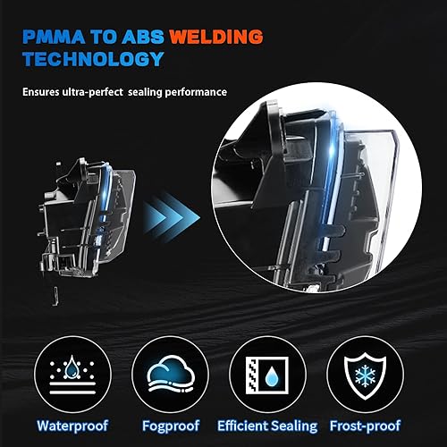 Miniatura 2 de SINYATO INDUST Faros antiniebla LED para Chevrolet Silverado 1500 2500HD 3500HD con lente transparente, kit de montaje de lámparas antiniebla