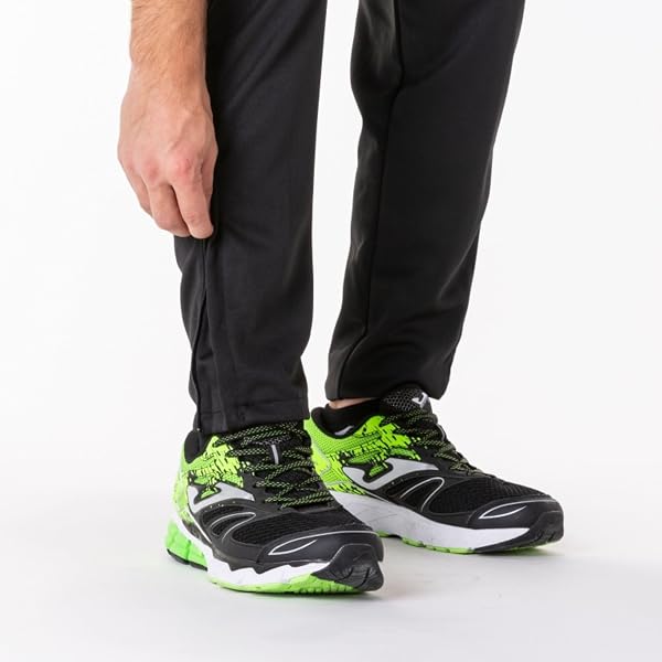 Joma - Pantalón Deportivo Hombre, 6XS - 3XL - Ideal para Entrenamiento, Bajos y Bolsillos con Cremallera - Ajuste de Cintura Elástica con Cordón - Staff - 4