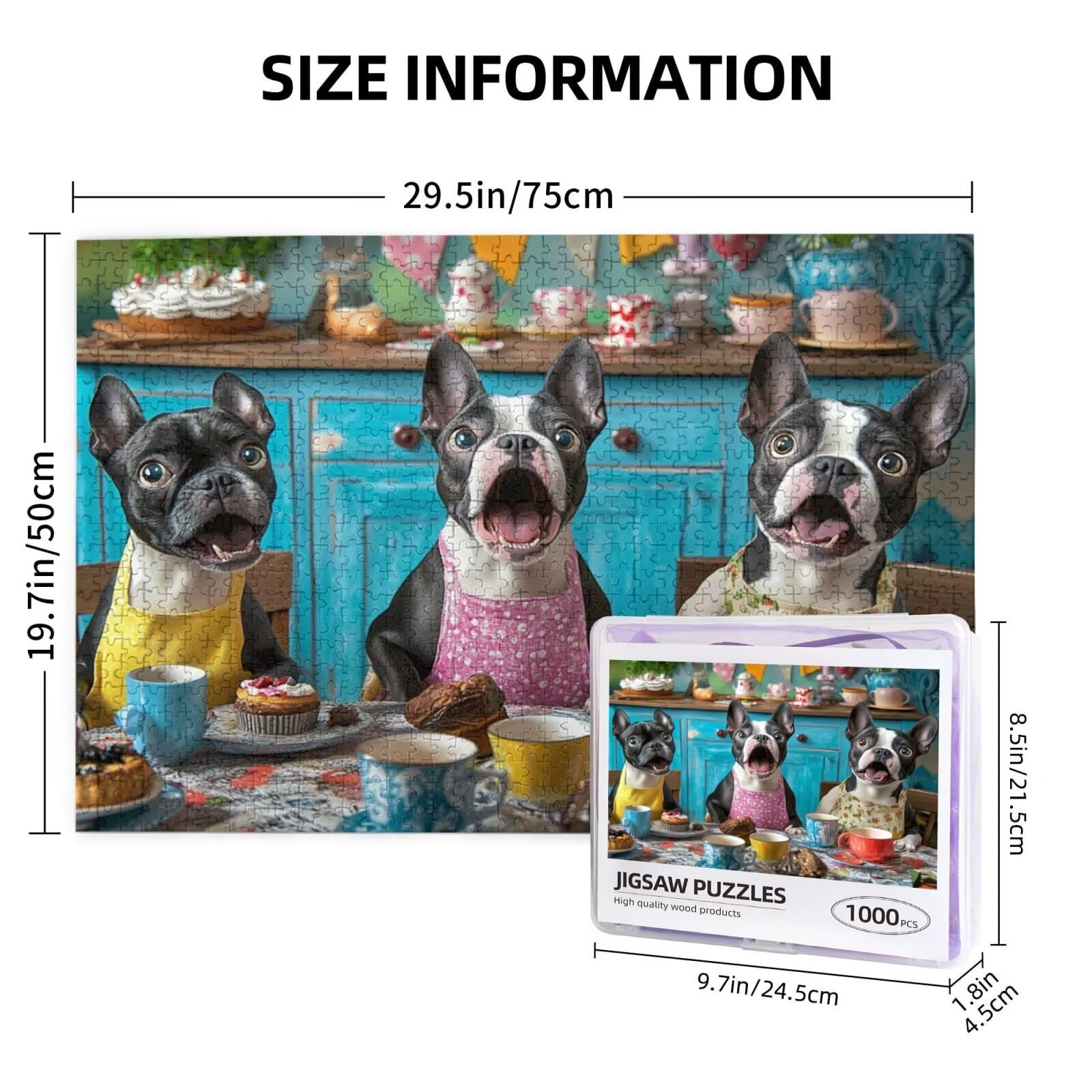 Puzzle z psem, 6000 elementów, puzzle kuchenne, dla dorosłych, z pudełkiem na prezent, "zrób to sam", duże drewniane puzzle dla dorosłych, gra zręcznościowa dla całej rodziny, prezenty dla kobiet, 105
