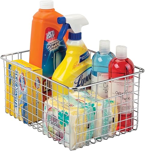 Miniatura 7 de mDesign - Canasta de alambre de metal, para organizar y almacenar alimentos