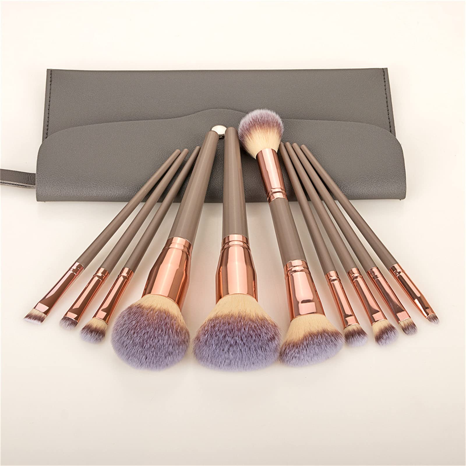 Set di Pennelli per Trucco Set di pennelli for trucco professionale 15pcs Professionale(Coffee With Bag)