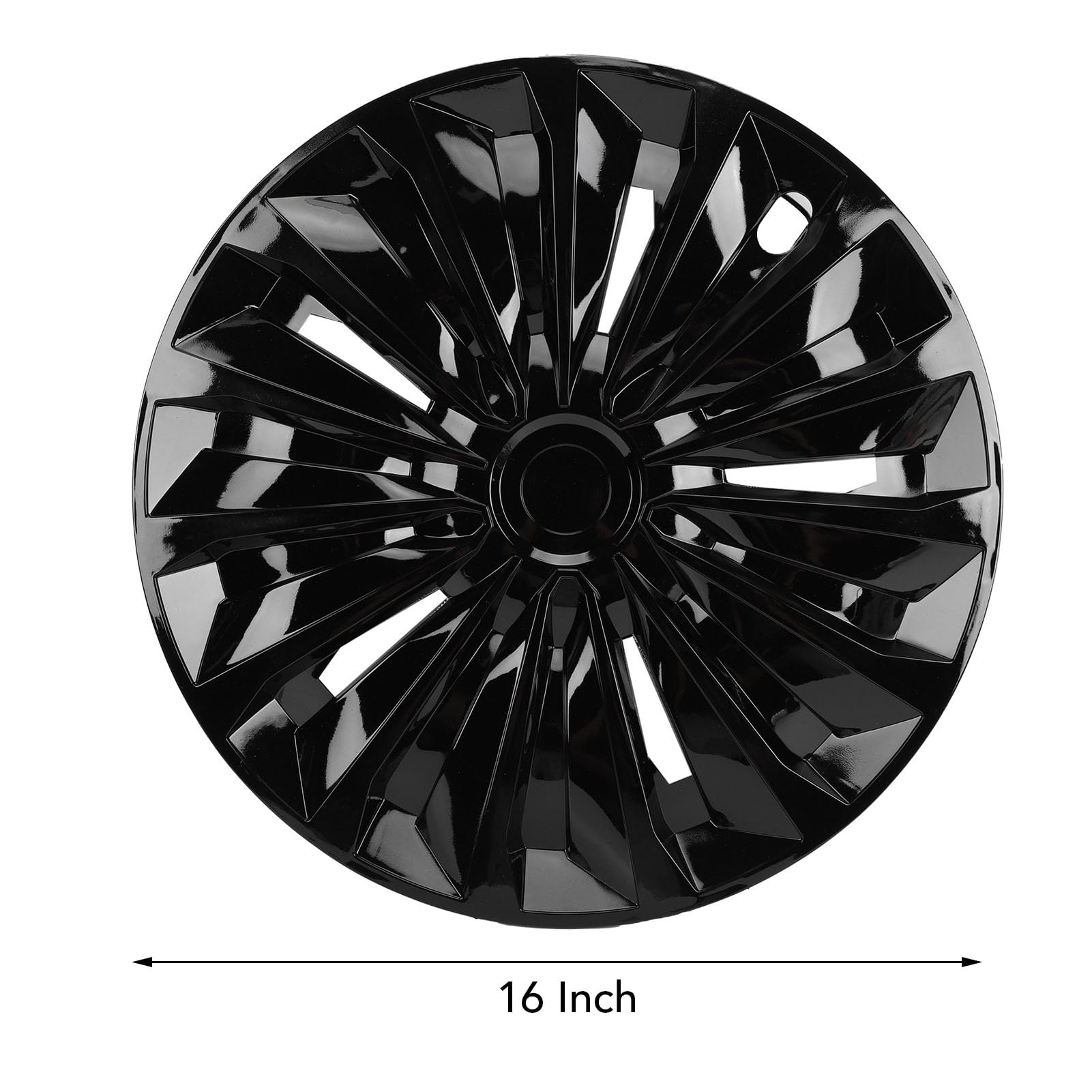 Aramox 4SZT. 16-CALOWE NAKŁADKI NA PIASTY KOŁA, ABS UNIWERSALNE NAKŁADKI ZACISKOWE NA STALOWE FELGI R16 ZAMIENNIK DLA ALTIMA (BLACK)