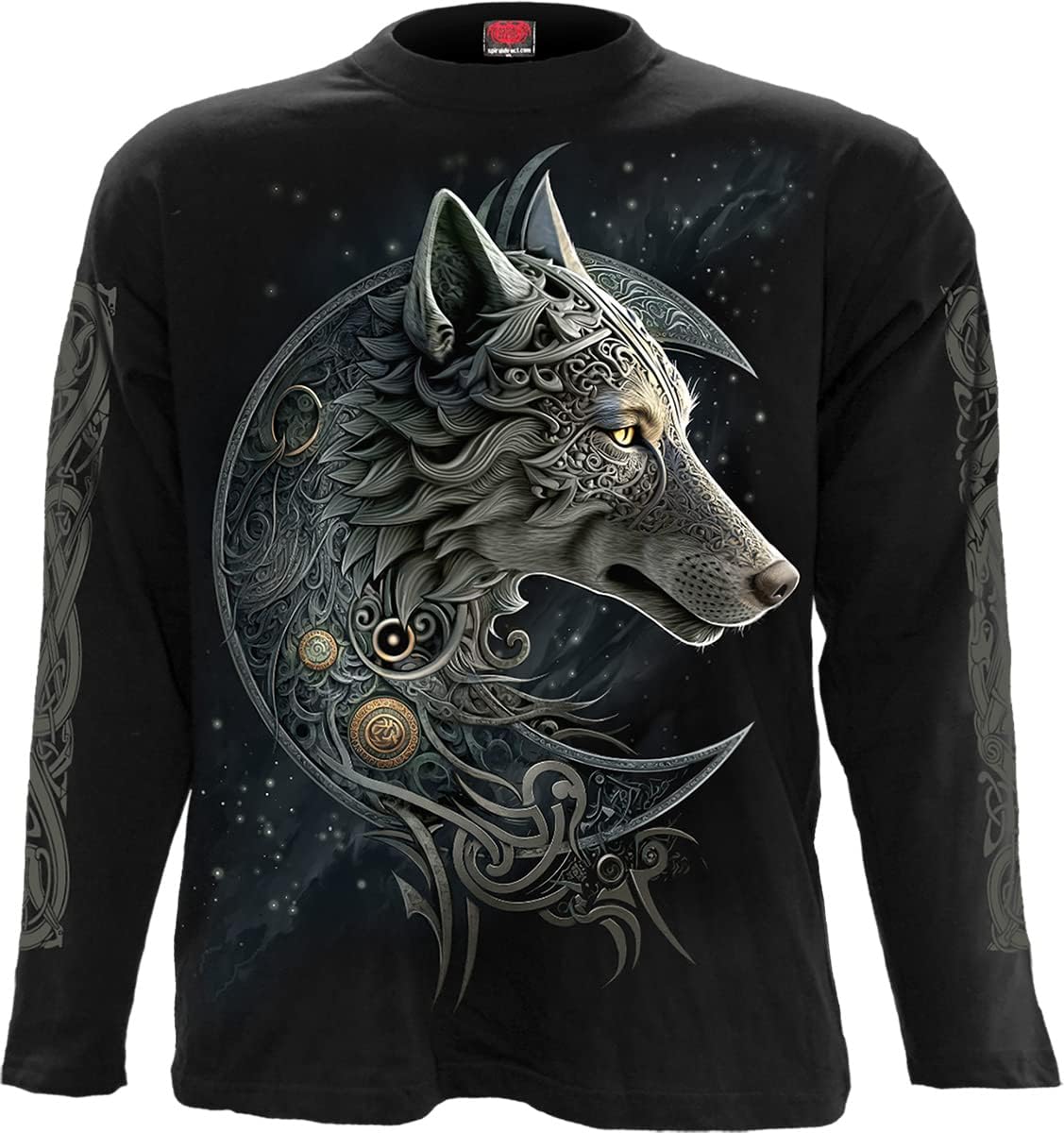Celtic Wolf - Longsleeve T-Shirt Black