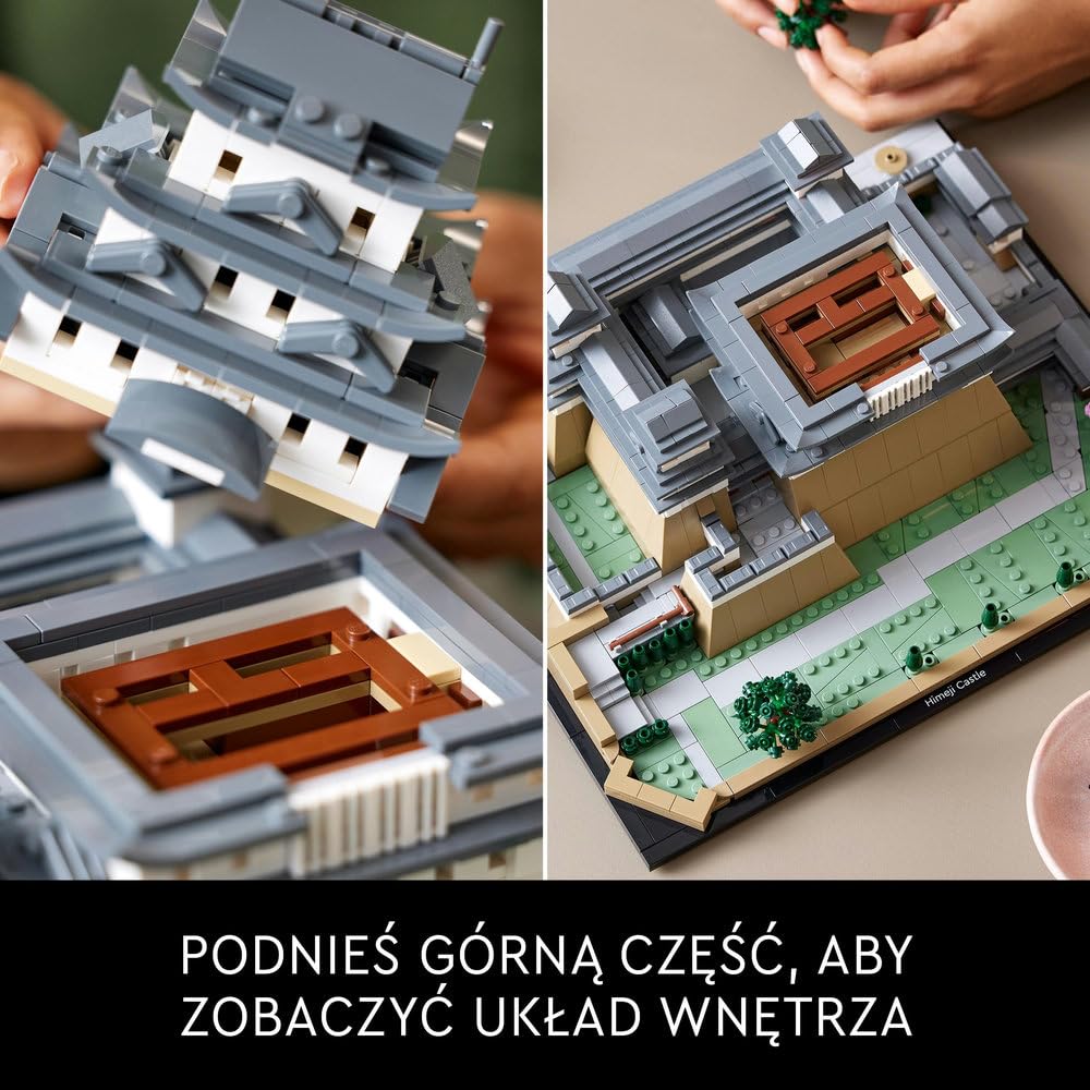 LEGO Architecture Zamek Himeji 21060 | Model architektoniczny, dekoracja do domu, prezent dla fana architektury, duży zestaw klocków konstrukcyjnych, 2125 elementów