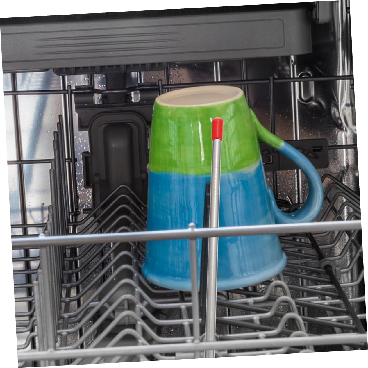 6pcs Stainless Steel Dishwasher Bottle Holder Rack Rods
