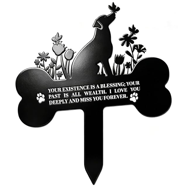 BCMCZCDC Placa de metal para tumba con grabado resistente a la intemperie, placa de pizarra