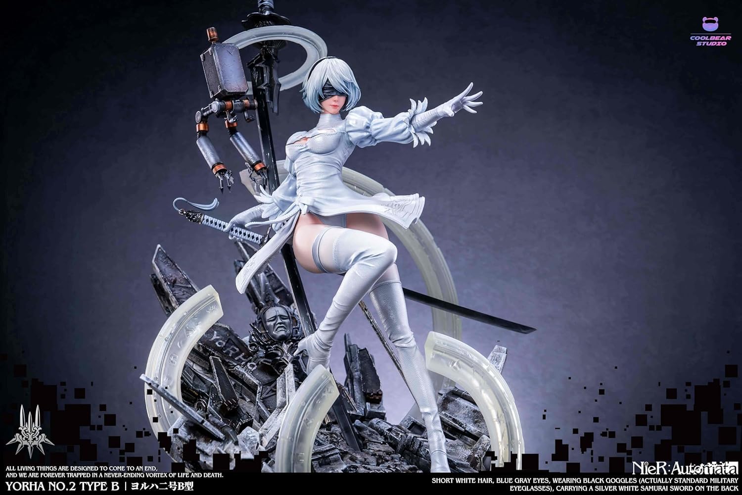 Amazon.co.jp: ヨルハ二号B型 2B フィギュア 水着Ver. 1/4スケール 