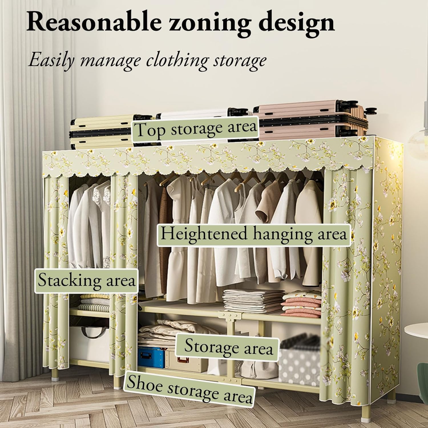 “My closet” LOVMOR 90 in White Modular Closet System Unit-Customizable