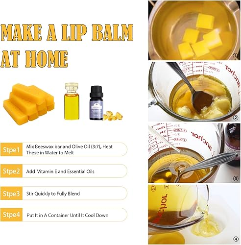 Miniatura 12 de TRINIDa Gránulos de cera de abejas amarillas de 5 libras (80 onzas), pellets de cera de abejas orgánicas para velas de bricolaje, cera de abeja