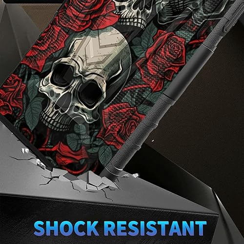 Miniatura 22 de AT&T Calypso 2 (U319AA) Funda con protector de pantalla de vidrio templado resistente con función atril integrado para debut de críquet, ciervo