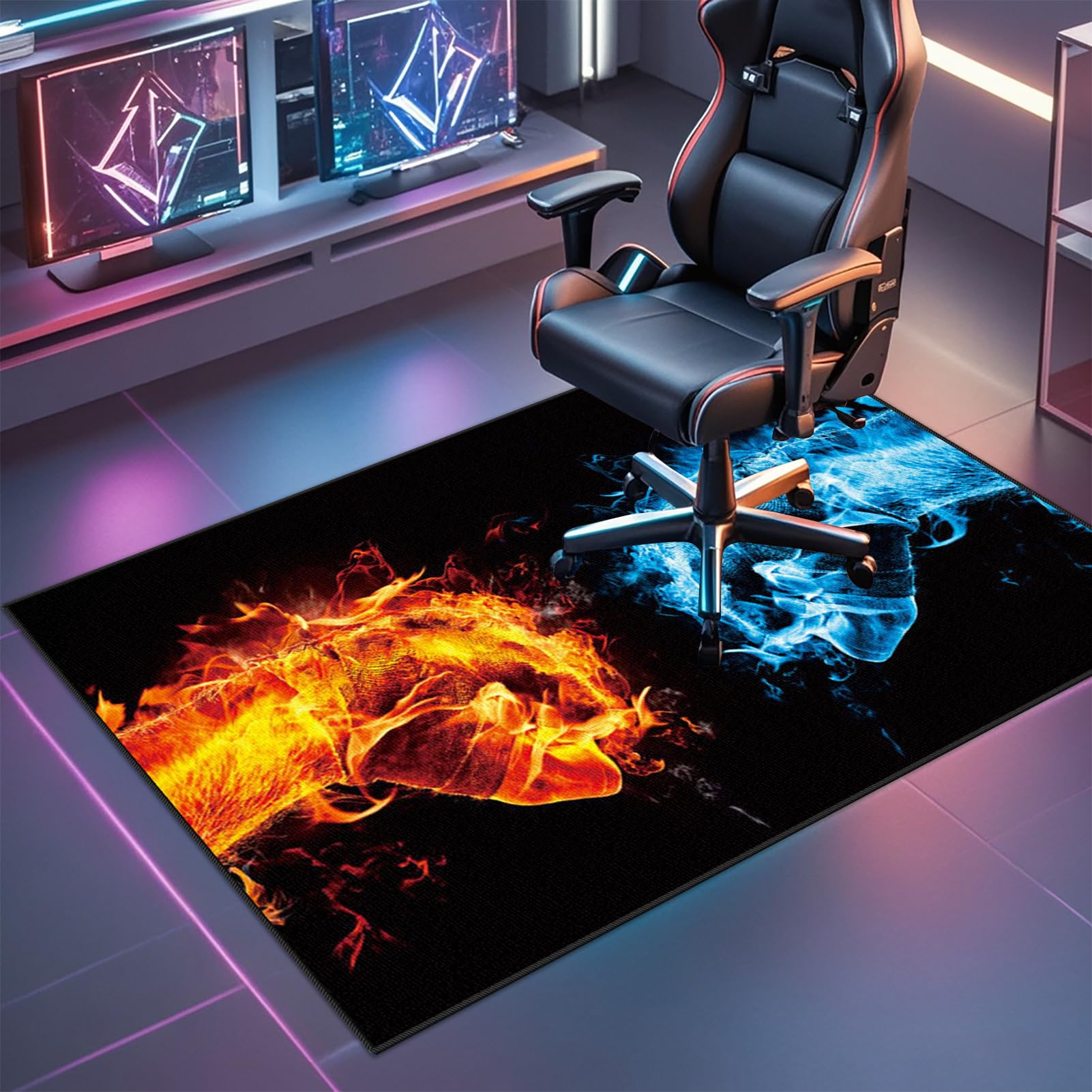 Tapis de Chaise Gaming Decoration Absorbant Eau 140 x 180 cm