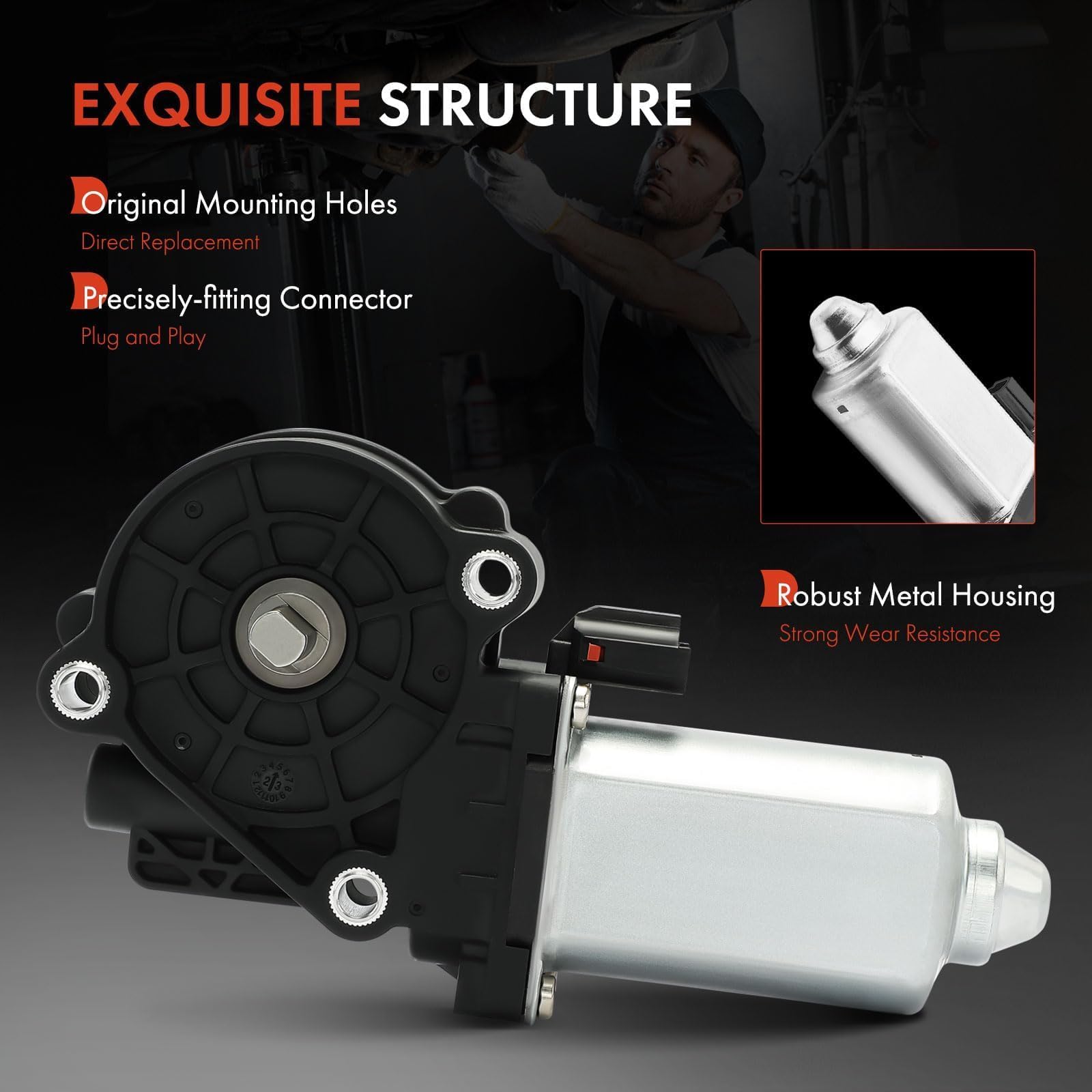 A-Premium Motor eléctrico de paso de entrada para RV compatible con RV, autocar, autocaravana, Toyhauler y motor de pasos, reemplazo # 676061, 1101428