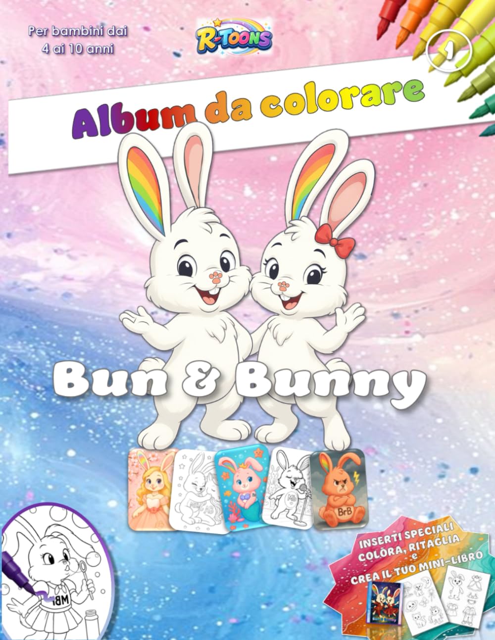Bun & Bunny - Album da colorare - Vol 1: Un mondo incantato da colorare