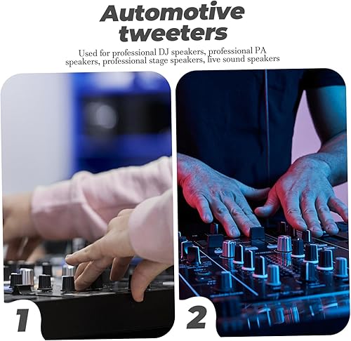 Miniatura 9 de Toyvian Caja de escenario Bocina Accesorios de coches Mini altavoces estéreo Altavoces domo Tweeters Bocina de DJ Tweeter Reemplazo Automotriz