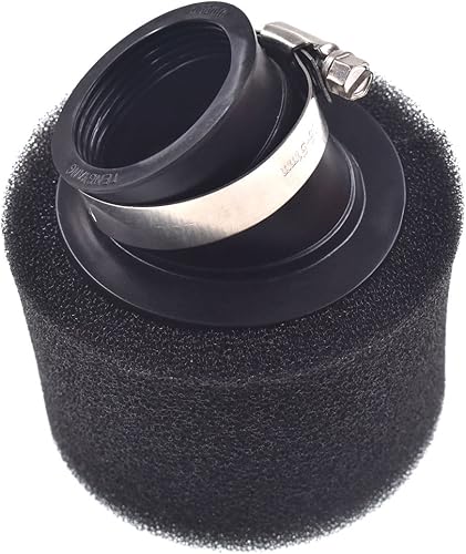 Filtro de aire genérico de 38 mm con doble espuma en ángulo para motos de dirt bike, mini moto de 110 cc y 125 cc