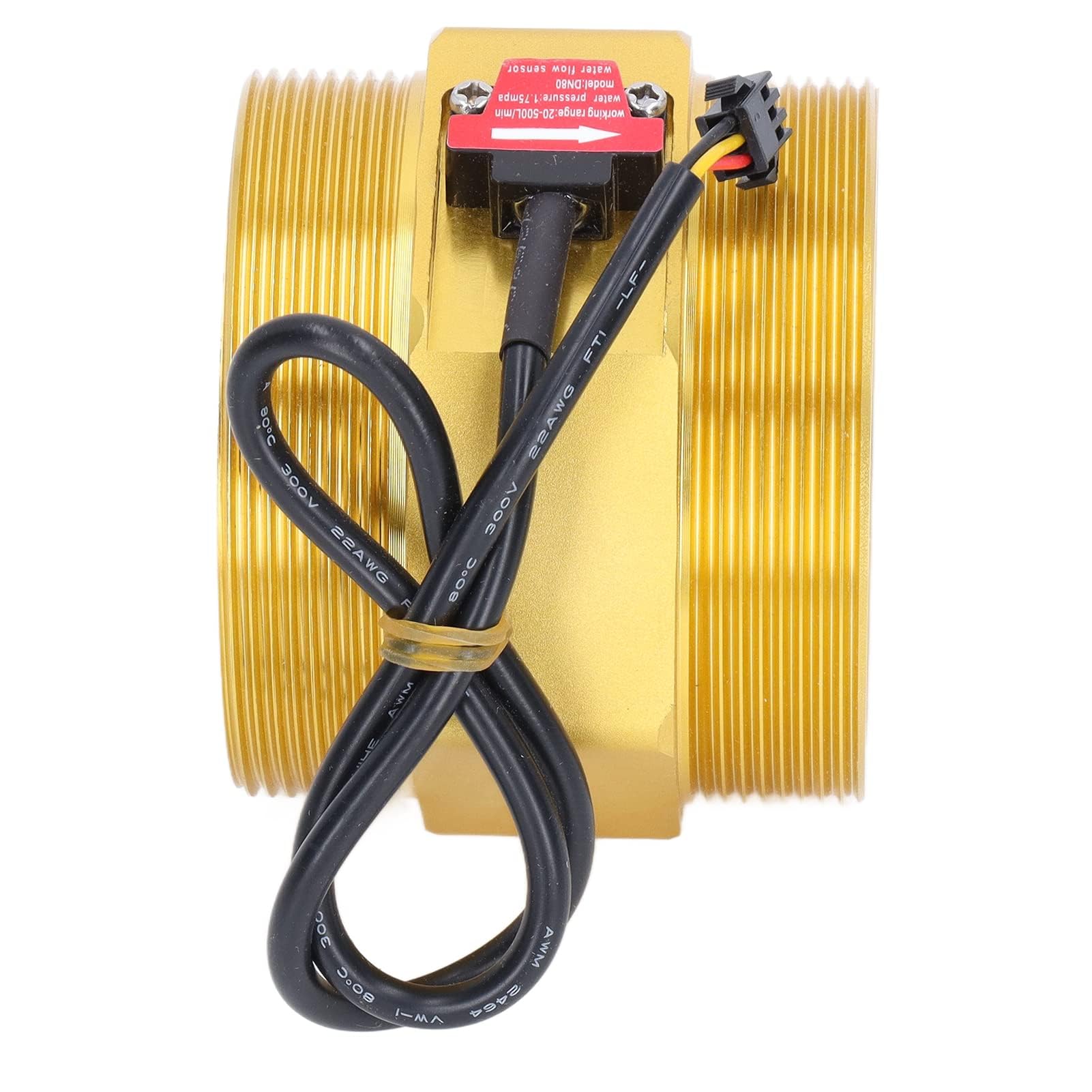 Sensor de Flujo de Agua, Interruptor de Flujo de Agua de Turbina de 3 Pulgadas, Interruptor de Inducción de Caudalímetro, Medidor de Flujo de Líquido de Salida NPN para Máquinas