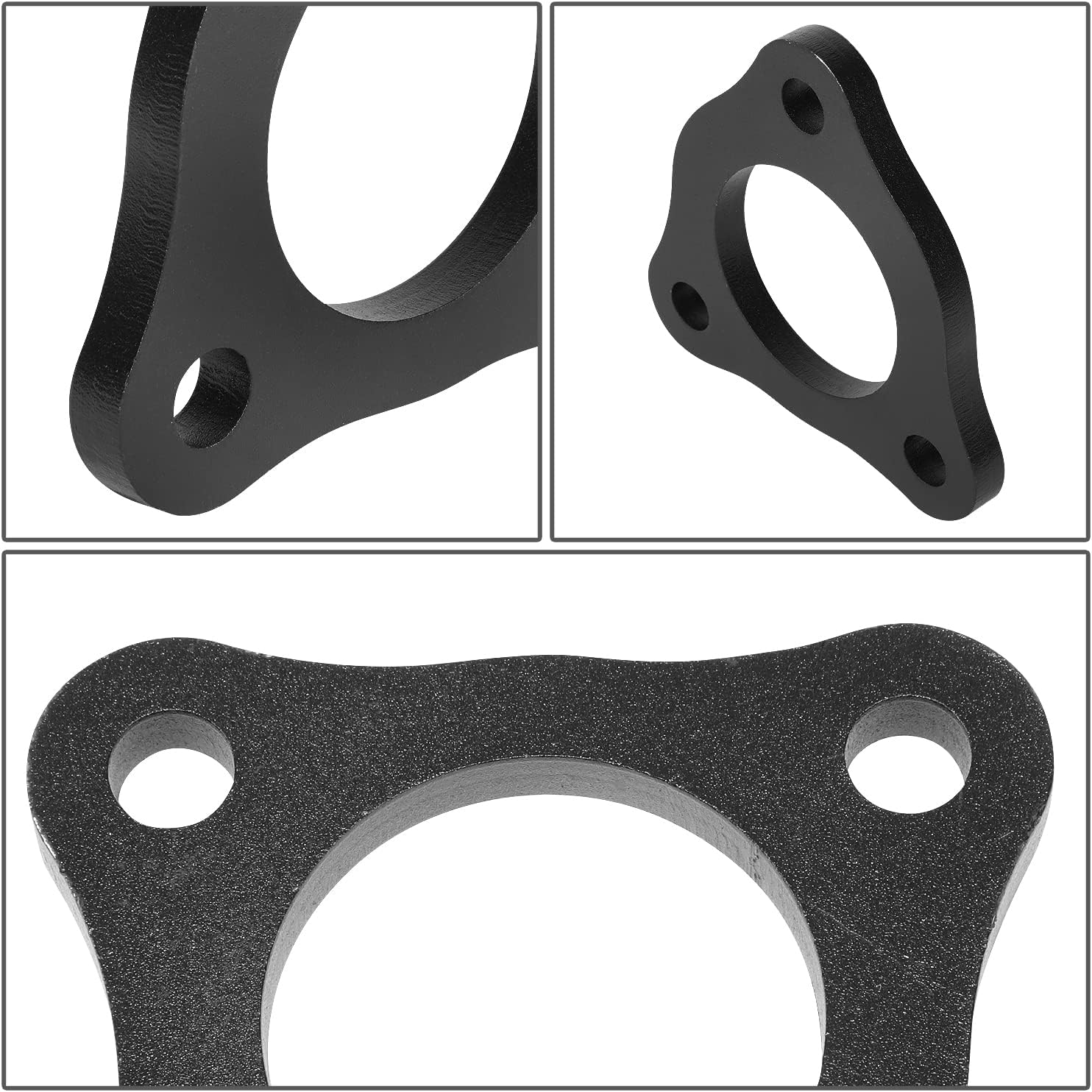 J2 Engineering 1/2" Front Leveling Lift Kit Suspension Strut Spacers Compatible with 06-19 Ram 1500 4WD, J2-LK-DG-F-005-BK