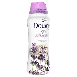Downy Light Laundry Scent Booster Beads for Washer, White Lavender, 20.1 oz, with No Heavy Perfumes