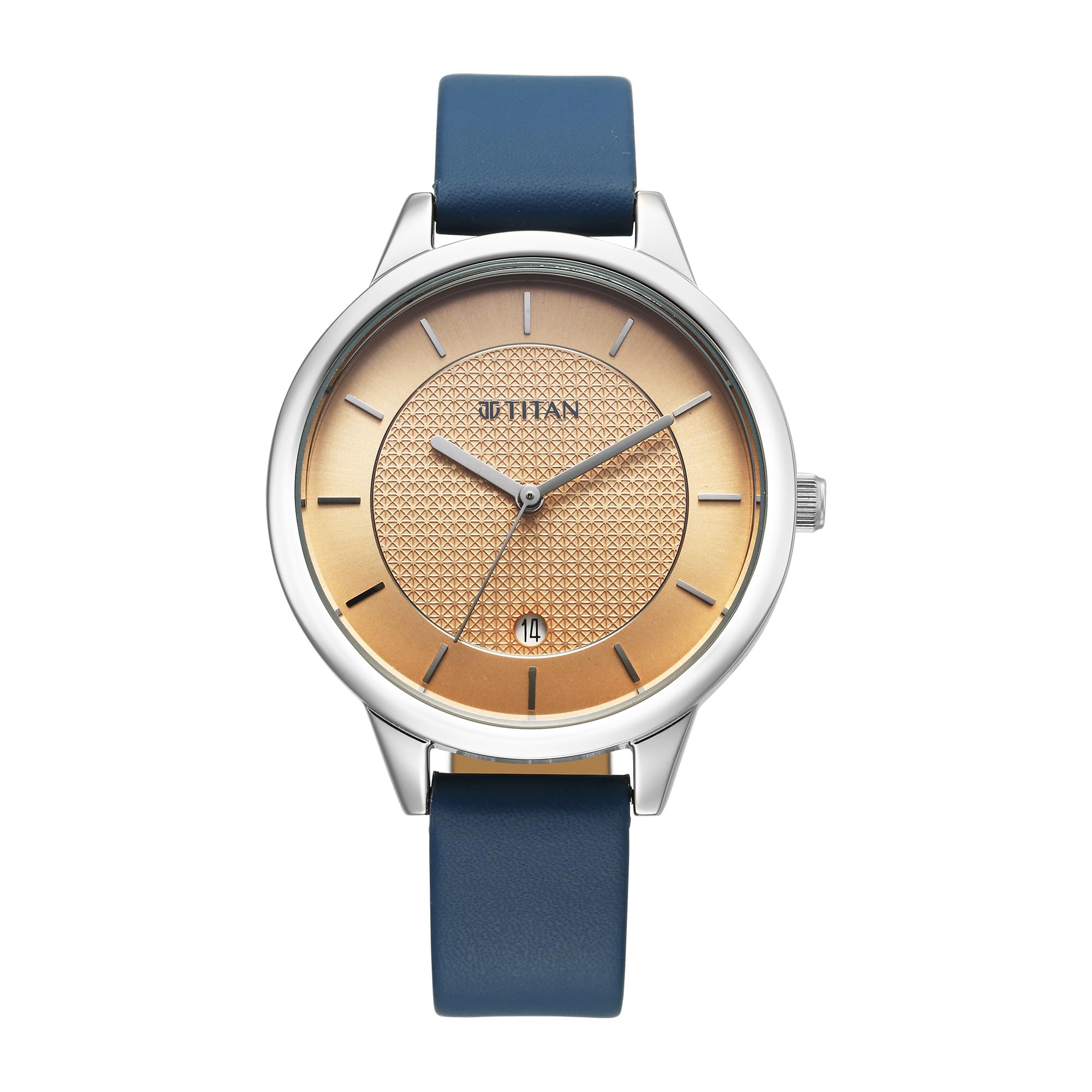 Neo Workwear Quartz Analog Peach Dial Leather Strap Watch for Women-image-36