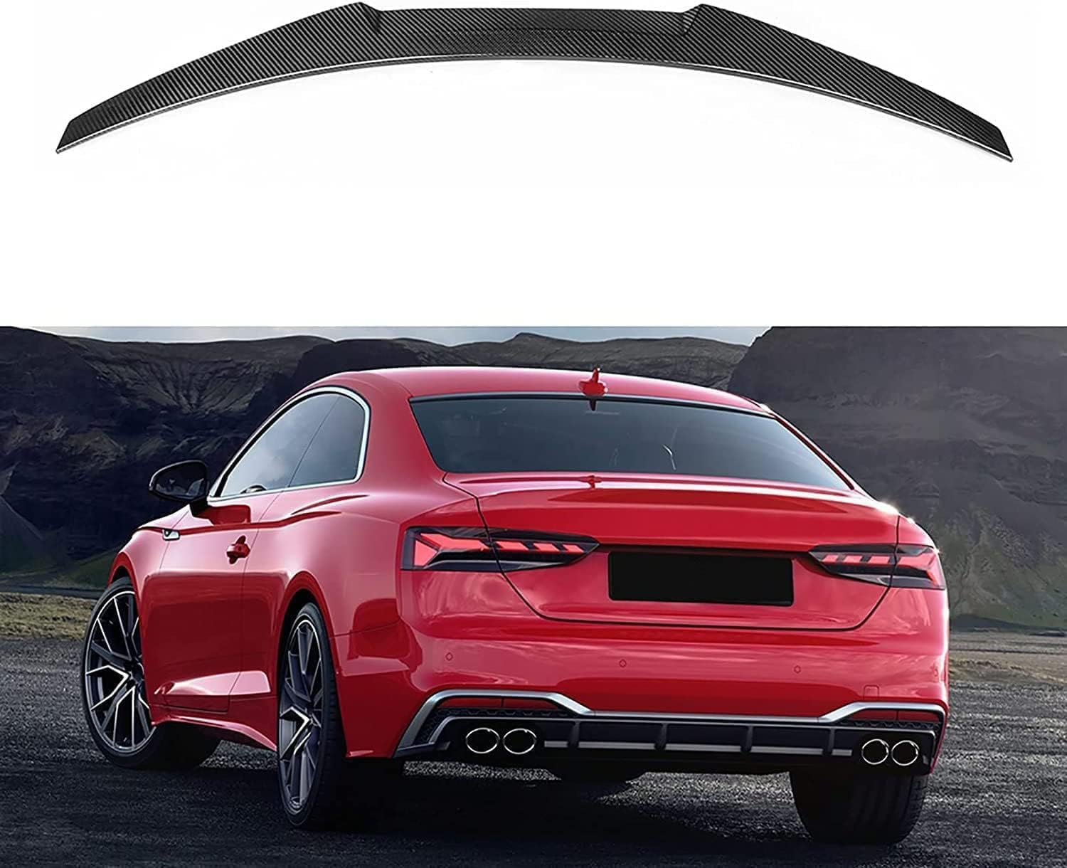 Aileron de coffre arrière Audi A5 B8 finition premium pour toit et aile