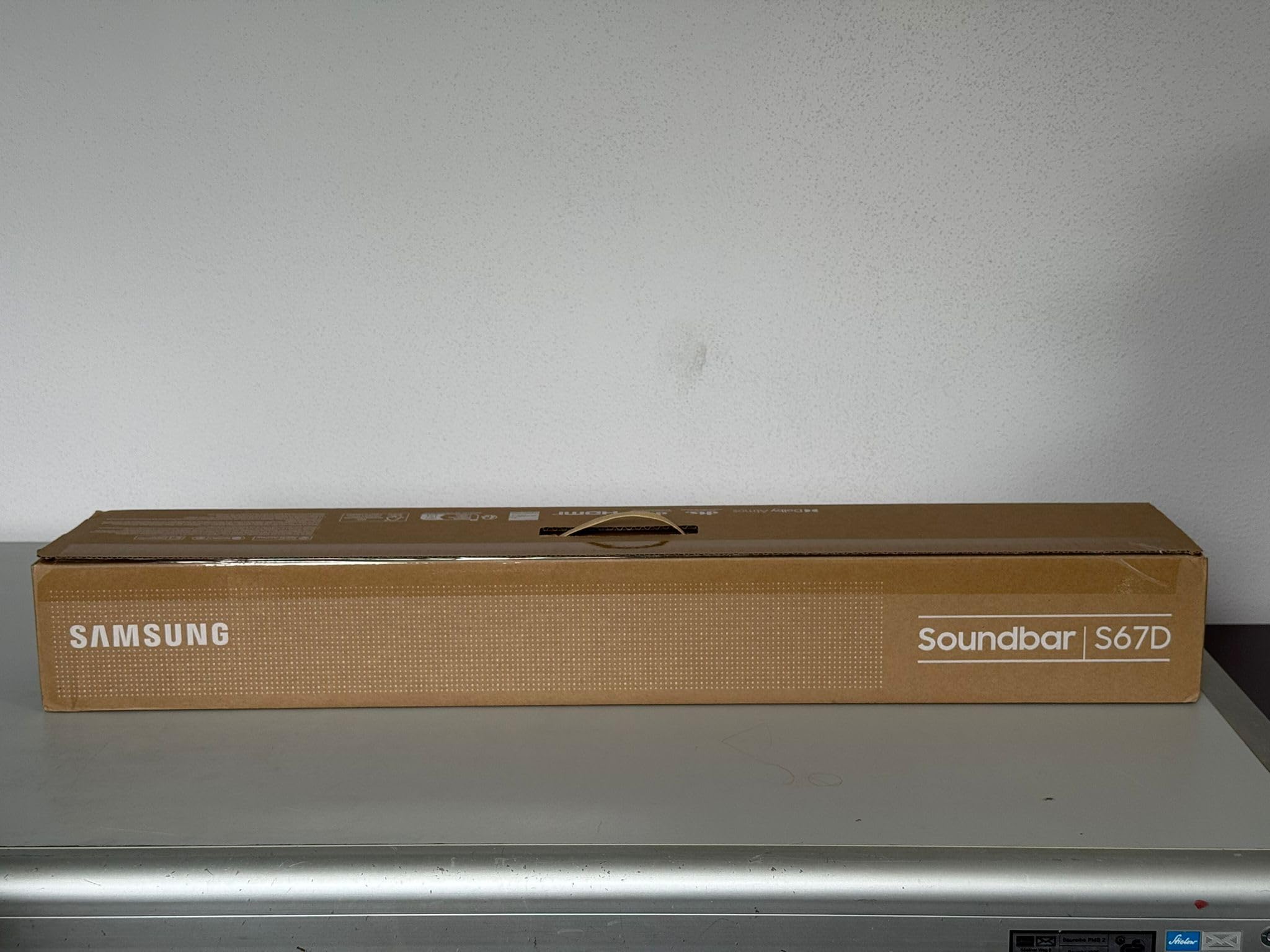 Samsung HW-S67GD Barra de Sonido Todo en uno de 3.1 Canales para televisores, Altavoz Bluetooth con Dolby Atmos inalámbrico/DTS Virtual:X, Q-Symphony, Adaptive Soun... [versión Alemana]