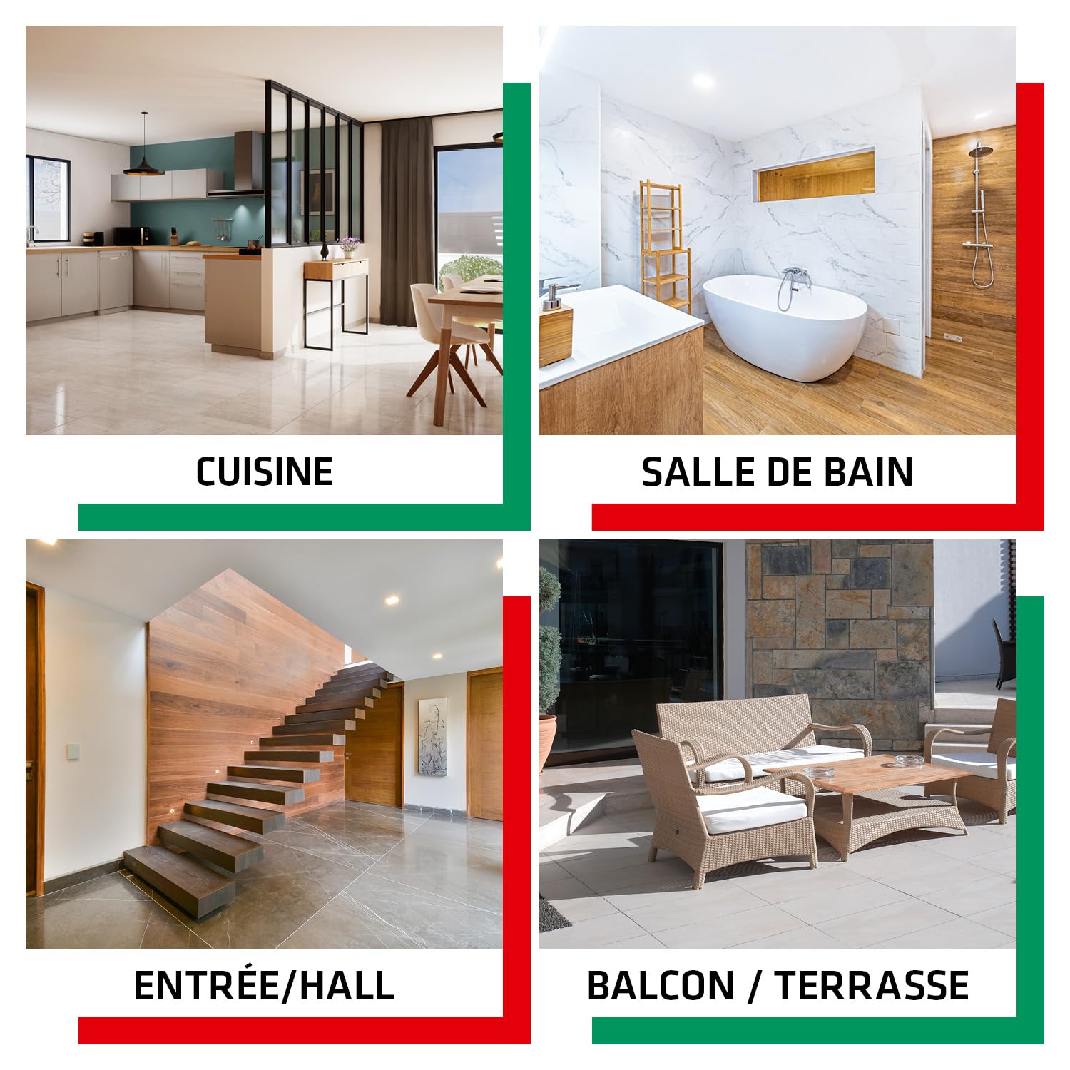 PAREXLANKO - Colle carrelage allégé - 5074 PROLICRÈME - Blanc - 15kg | Polyvalente murs, sols et façades - Grands carreaux - Compatible plancher chauffant - Intérieur/extérieur