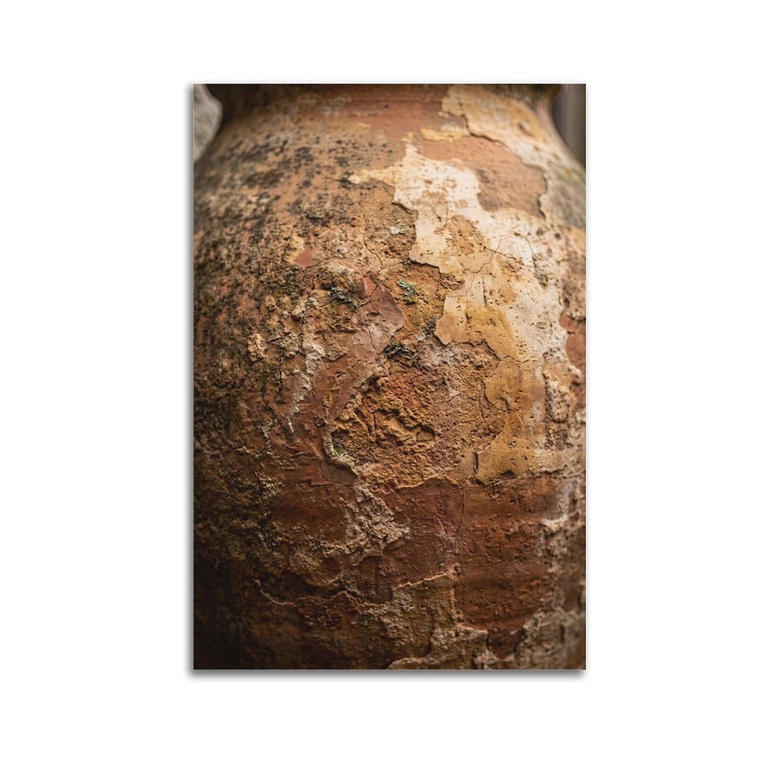 FQNYR Mediterranean Life Photo Vessel Weathered Poster Painting Canvas Wall Art Print20x30inch(50x75cm) Unframe-style