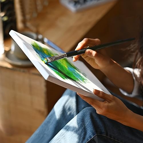 Miniatura 6 de Artistik Lienzo estirado  Lienzo estirado de calidad de artista, sin ácidos, triple imprimación, Gesso estirado, suministro de pintura artística de