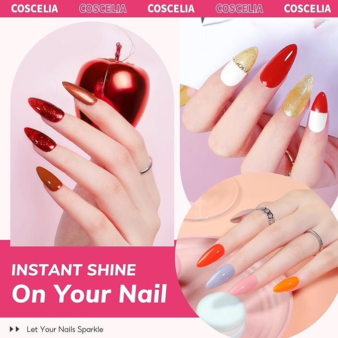 Kit de Esmalte en Gel Coscelia 73 piezas con Lámpara UV miniatura 9