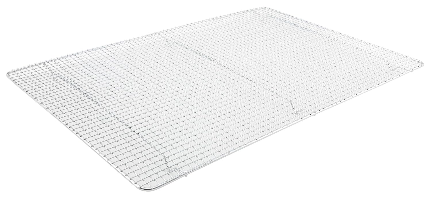 Winco PGW-2416 16x24 Inch Heavy-Duty Chrome Wire Cooling Rack - Commercial Baking Sheet Pan Grate