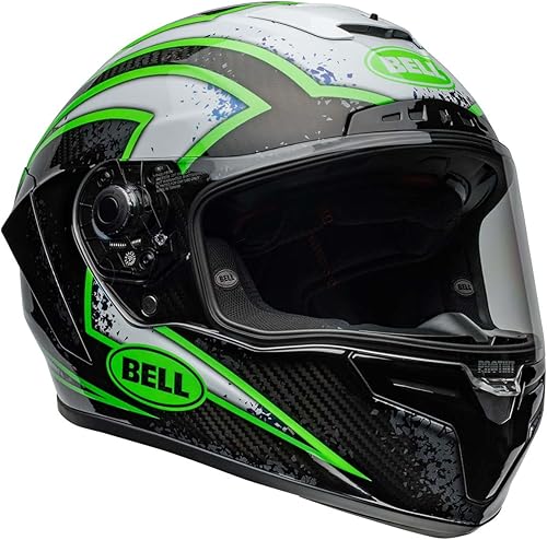 Miniatura 22 de BELL Casco Race Star Flex DLX FH Street Punk Negro Brillo,Mate negro,Xenón Brillo Negro/Kryptonita,Xenón Azul brillante/Retina,Xenón Rojo