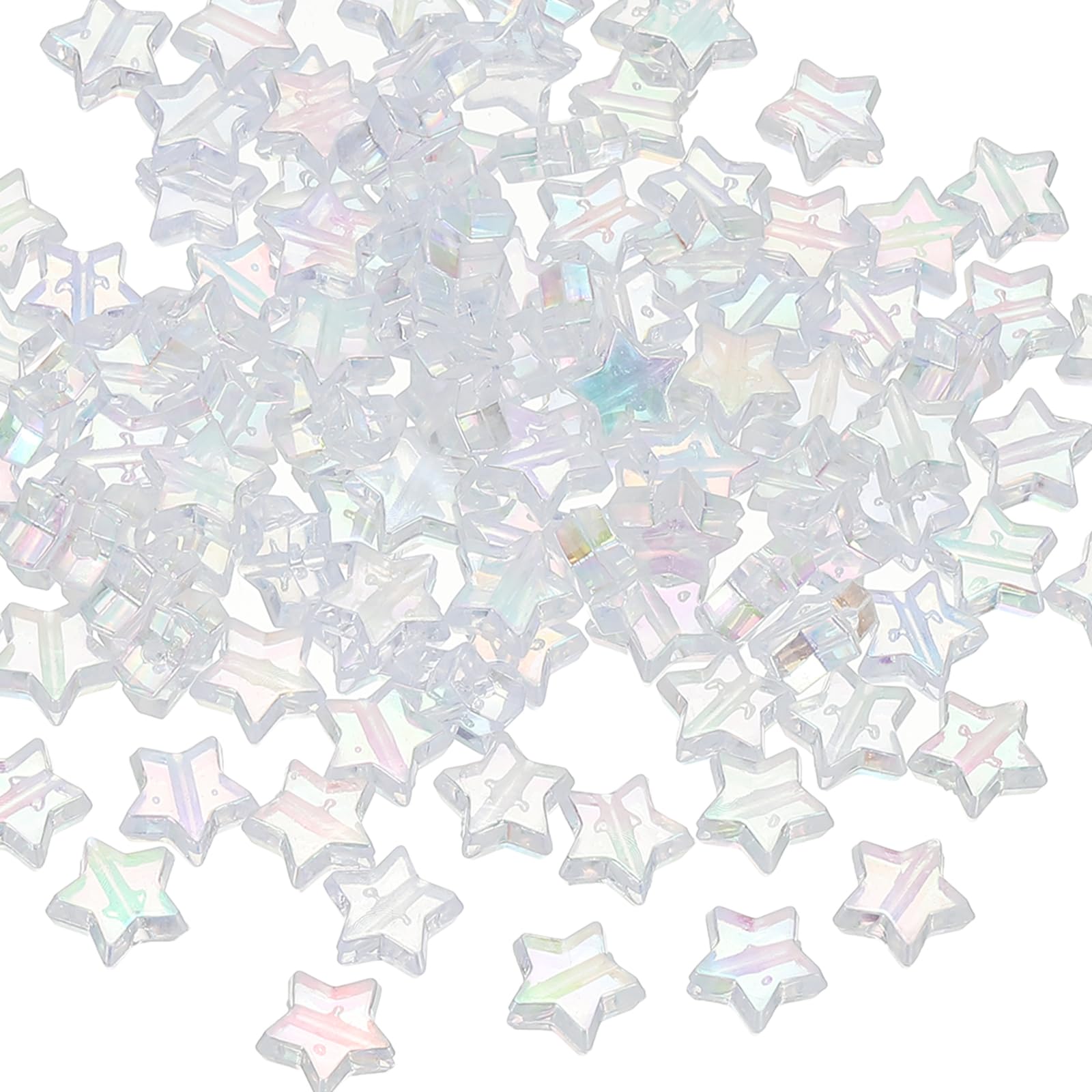 Perles en forme d'étoile PATIKIL 11mm en cristal transparent pour bijoux DIY