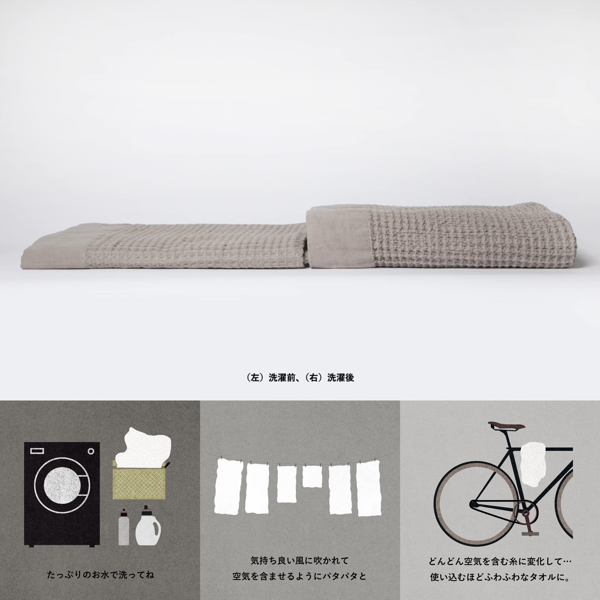 Amazon.co.jp: 育てるタオル「feel」タオルケット カラー:ムーン