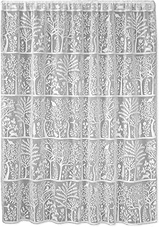 Heritage Lace 60 x 63 in. Rabbit Hollow Panel White