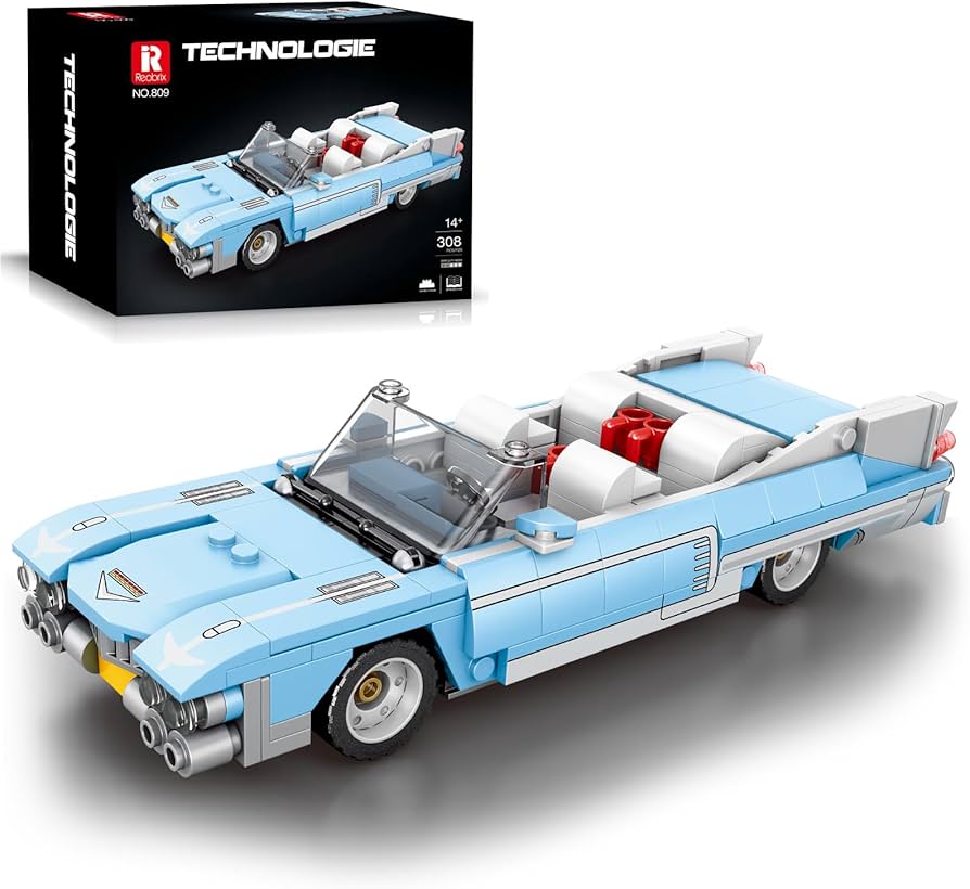 Reobrix 809 Eldorado Building Blocks Set, 1:24 Scale Model Car Kit