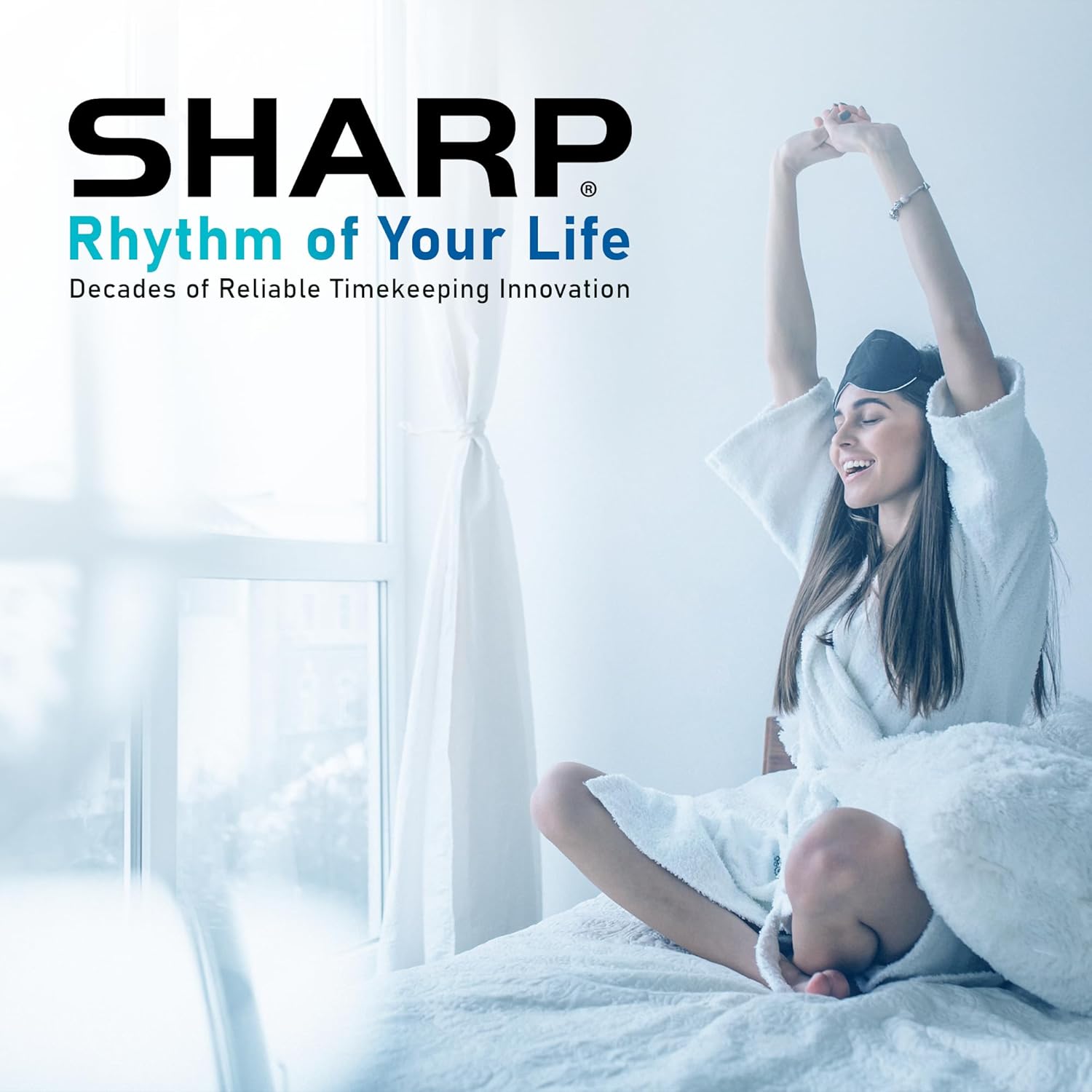 Sharp Big Bang Super Loud Alarm Clock for Heavy Sleepers, 115dB Extreme Wake-Up Alarm, Dual Alarms, 6 Wake Sounds, Large Red LED Display, Dimmer Control & Battery Backup, Bedroom Clock
