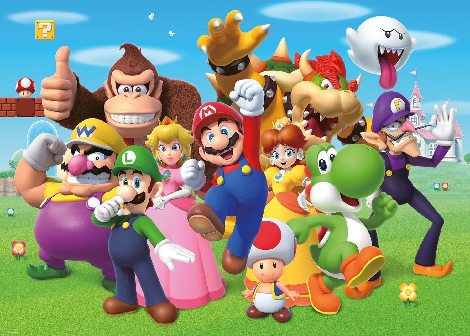 Ravensburger - Puzzle 1000 Pezzi Super Mario | Puzzle Super Mario Adulti E Bambini Con Una Misura Di 70x50 Cm | Regalo Per Adulti E Bambini Da 14 Anni E Più