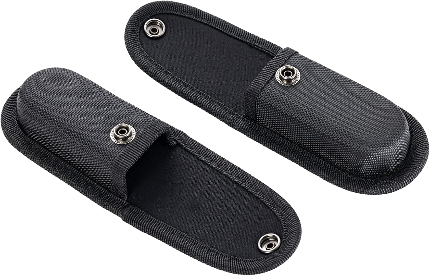 Dual-Orientation Nylon Knife Sheath with Snap Closure - 4 Pack (4.25" Capacity, Belt Loop Included)
