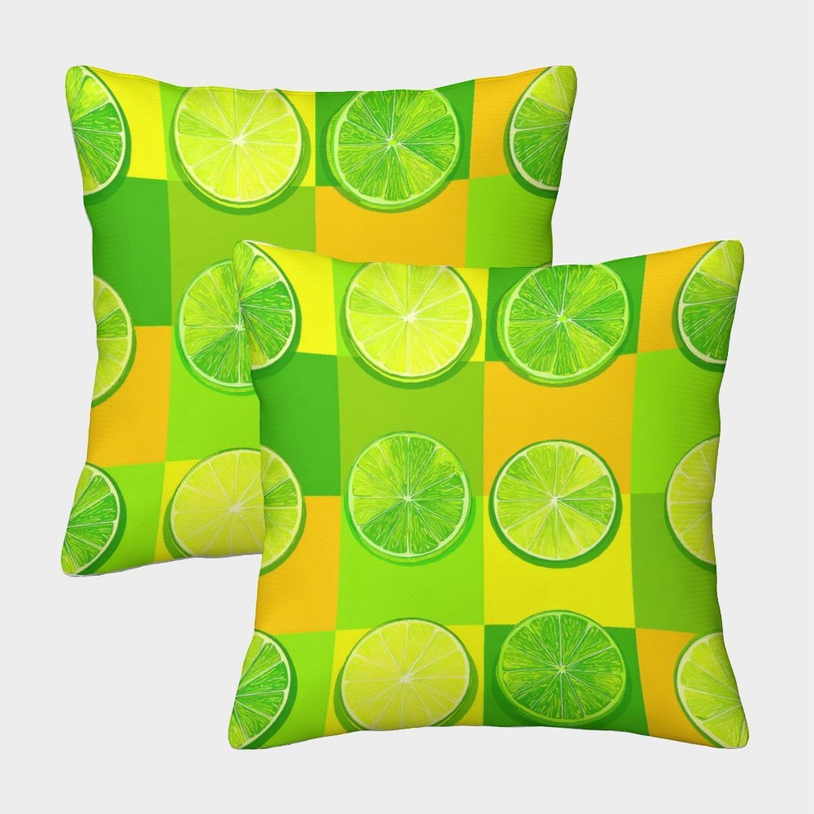 QFVANSIYO Refreshing Fruit 3D Printed Lemon Pillowcase Microfiber Bedroom Decor Lemon Pattern Pillow Cover Breathable Gift for All Ages 40x40cm
