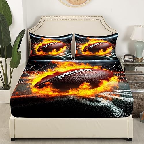 Miniatura 10 de Castle Fairy Sábana bajera ajustable de color rojo y amarillo para niños, tamaño Queen, juego de ropa de cama suave y lujosa, sábana bajera