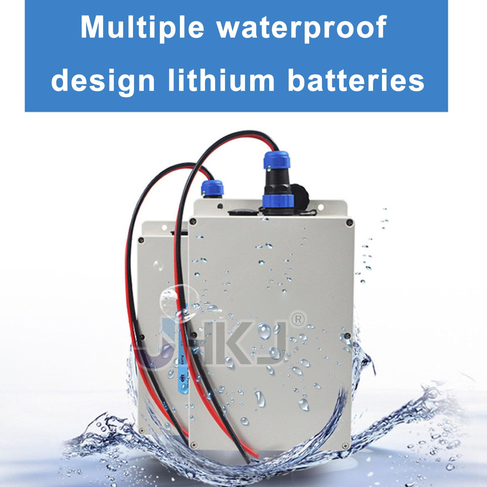 Batterie Lithium-Fer-Phosphate 24 V Portable pour extérieur, 6 Ah, 12 Ah, 24 Ah, 36 Ah, 42 Ah, 54 Ah, 60 Ah, Batterie Externe pour Tondeuse à Gazon/énergie Solaire/Enceinte