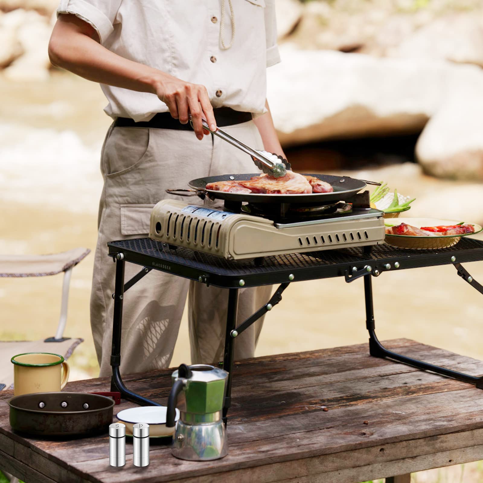 Rapidbok Lot De 2 Agitateurs à épices En Acier Inoxydable, étalage De